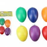 Dekorativna barvna plastična jajčka za obešanje 6 cm
