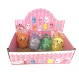 šaljiva stiskalna igračka zajček antistresna 10×7 cm