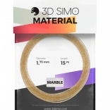 filament marble za 3D peresa in 3D tisk – zlata barva, 1,75 mm, 15 m