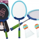 Komplet 2 badminton loparjev Shuttlecocks Badminton Blue