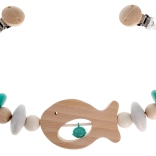 Hess verižica za voziček turkizna Ribica