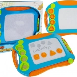 Magnetna risalna tabla z žigi LeanToys