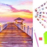 Diamantni slikarski set mozaik Pomol 5D