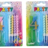 Zabavna sveča številka 4 s 4 svečkami