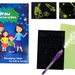 Magična tablica za risanje s svetlobo, grafika in črke