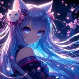 Diamantno slikanje Dekle Lis 30x40 cm