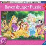 Sestavljanka RAVENSBURGER DISNEY princese in njihovi ljubljenčki 2×24 koščkov