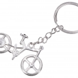 Srebrni obesek za ključe v obliki kolesa