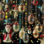 Sestavljanka Božični okraski 1000 kosov COBBLE HILL