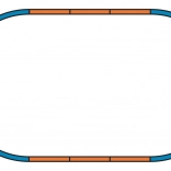 Piko podlaga za set tirov A – osnovni oval H0