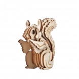 Woodcraft lesene 3D sestavljanke – veverica