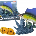 Figurica Mečarica na Koralnem Grebenu z Ribicami