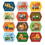 Pexeso gradbeni stroji za otroke