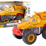 Otroški terenski dinozavrski avtomobilček z frikcijskim pogonom oranžen