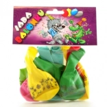 Nafukljivi baloni s potiskom – mešanica barv, 9 kos