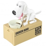 Pasja hranilnik bela