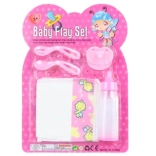 Komplet dodatkov za punčke s stekleničko, pleničko in dudo