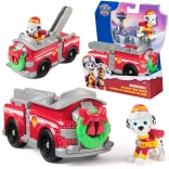 Paw Patrol božični gasilski avto s figurico Marshalla