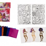 Kreativni komplet modna oblikovalka s folijskimi motivi