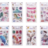 papirnate nalepke, mešan motiv, 18,5 × 10 cm, 6 listov