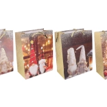božična darilna vrečka S 23 × 18 × 10 cm