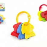 Ropotuljica ključi za dojenčke – barvni set obeskov