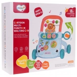 Večnamenska hojica in poganjalček za otroke z dodatki – modra