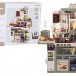 Otroška kuhinjica s svetlobnimi učinki, zvoki in paro, 88 delov