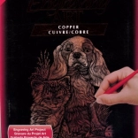 Bakrena praskajoča risba pes in mačka