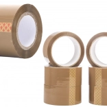 Rjav lepilni trak 48 mm × 50 m, sintetični kavčuk