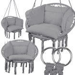 Viseče gnezdo s blazino L.GRAY MalTec