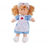 Plišasta punčka medicinska sestra Nancy 28 cm Bigjigs Toys
