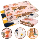 Dvostranska izobraževalna EPE penasta podloga 150 × 180 cm gore in živalice