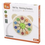 VIGA lesena stenska tabla – ujemanje števil, FSC, Montessori