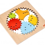 Leseni spirograf GOKI – kreativni risarski set za otroke