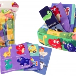 Škatla z mehkimi robčki 6 tkanin 3 barvni robčki s trakom