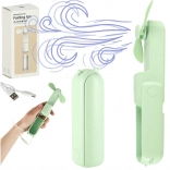 Mini prenosni USB ventilator zložljiv zeleni