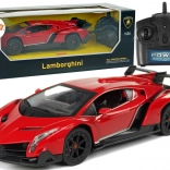 Dirkalni avto R/C 1:24 Lamborghini Veneno rdeče z LED lučmi