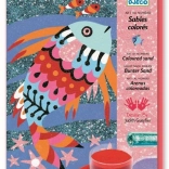 Slike iz peska in bleščic: Mavrične ribice