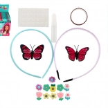 Kreativni komplet za izdelavo naglavnih obročev za otroke – mešanica barv in okraskov