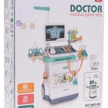 Otroški zdravniški voziček z EKG in pripomočki