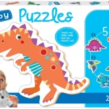 Educa baby puzzle dinozavri 5v1