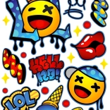 Naprasovalne nalepke LOL