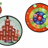 Dvostranski tarča na ježka s kroglicami 34 cm