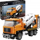 Gradbeni komplet CaDA betonski tovornjak – mešalnik betona, 368 delov