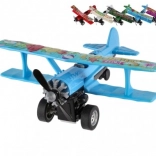 Dvokrilec na vzmetni pogon 10 × 11 cm, kov/plast – mešanica barv