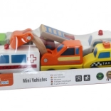 Leseni avtomobilčki – set 6 kosov