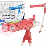 Bublifuk na stojalu rožnat – električni stolp za milne mehurčke z nastavljivo višino