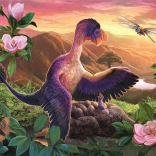 Sestavljanka Neverjetni dinozavri: Microraptor pri gnezdu 54 koščkov
