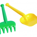 Plastični vrtni komplet za otroke – majhna lopatka in grabljice